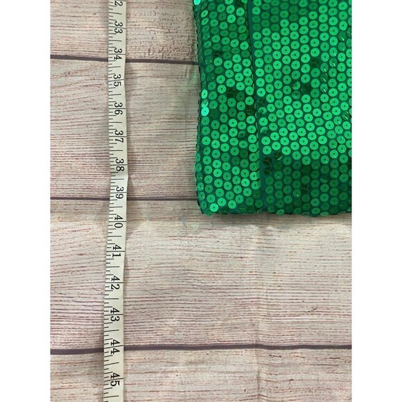Vintage Alyce Designs Women's Green Sequin Cocktail Dress - 8 - Picture 5 of 12